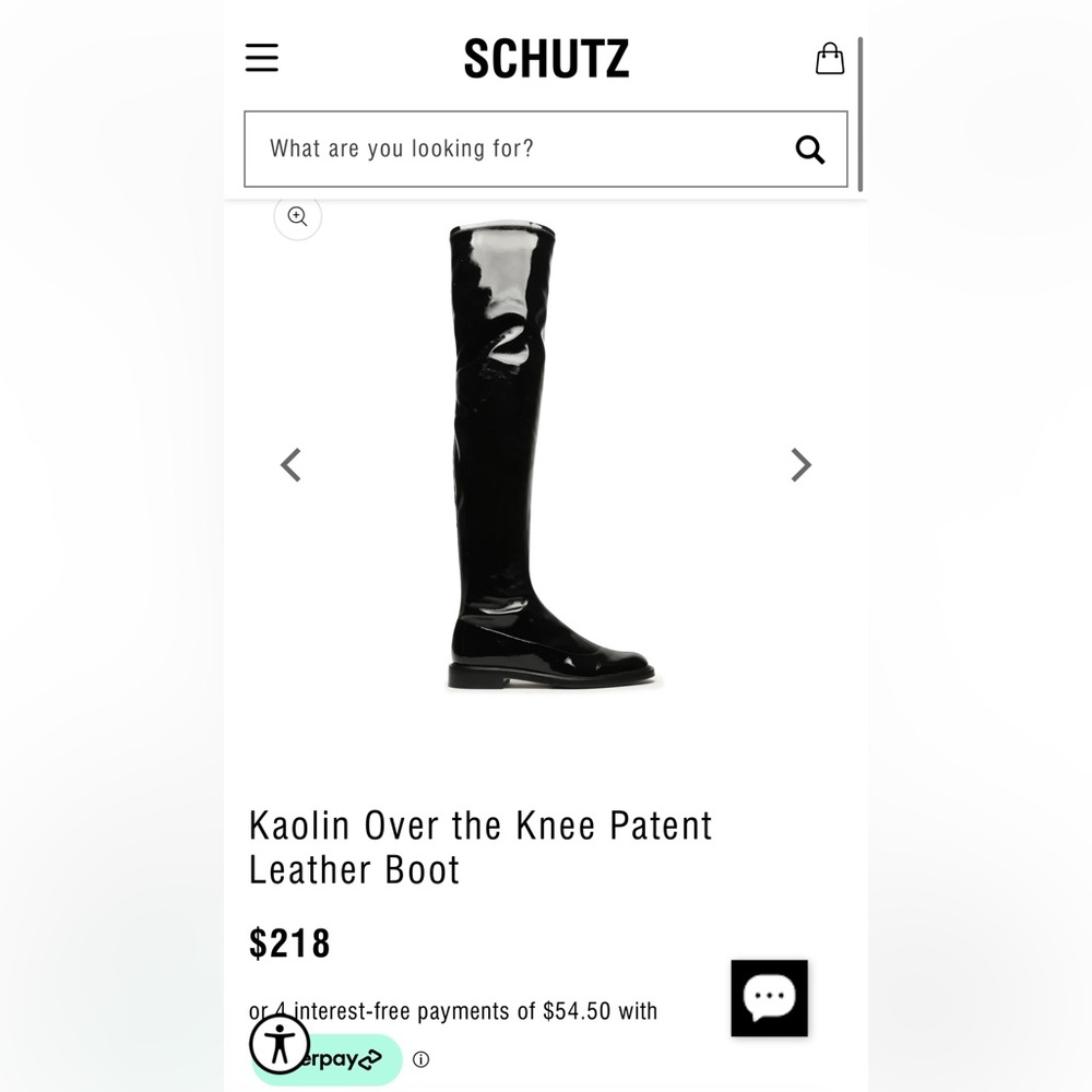 Over The Knee, Patent leather boots,  size 6 but fits 6.5